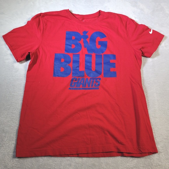Nike Other - New York Giants Tshirt Mens Large Red Nike Big Blue Statue of Liberty Logo
